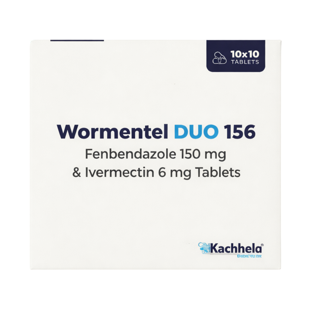 Wormentel Duo 156 (Fenbendazole 150mg & Ivermectin 6mg)
