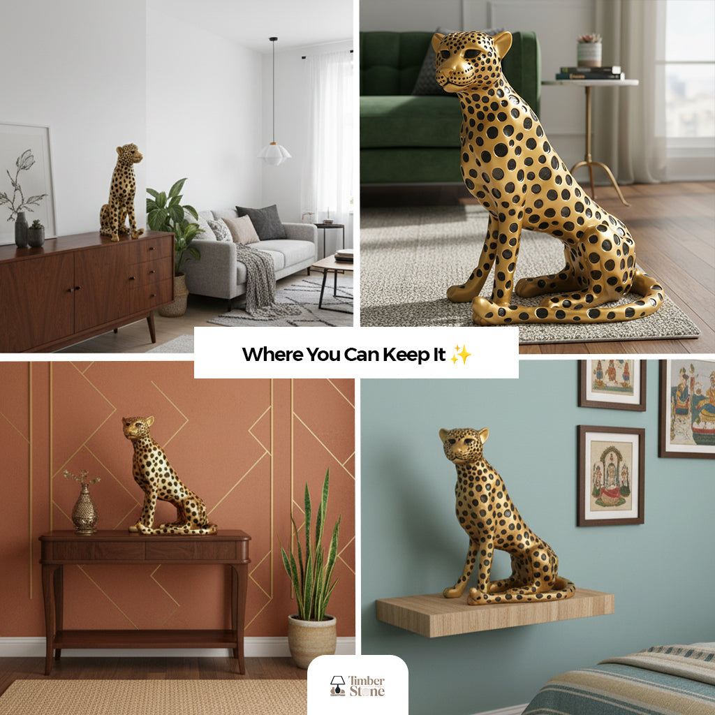 Eternal Cheetah – Symbol of Timeless Strength - 2 Feet Tall