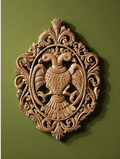 Exclusive Karnataka Wood Carving Wall Plaque - Gandaberunda