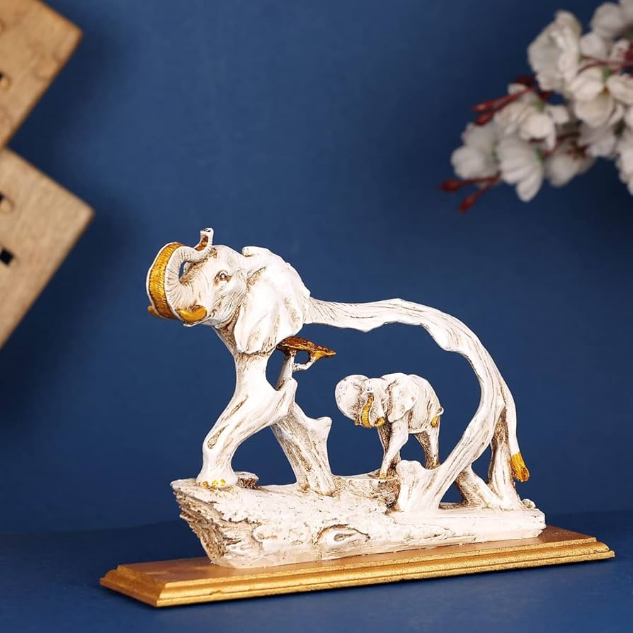 Majestic Motherhood Elephant with Baby