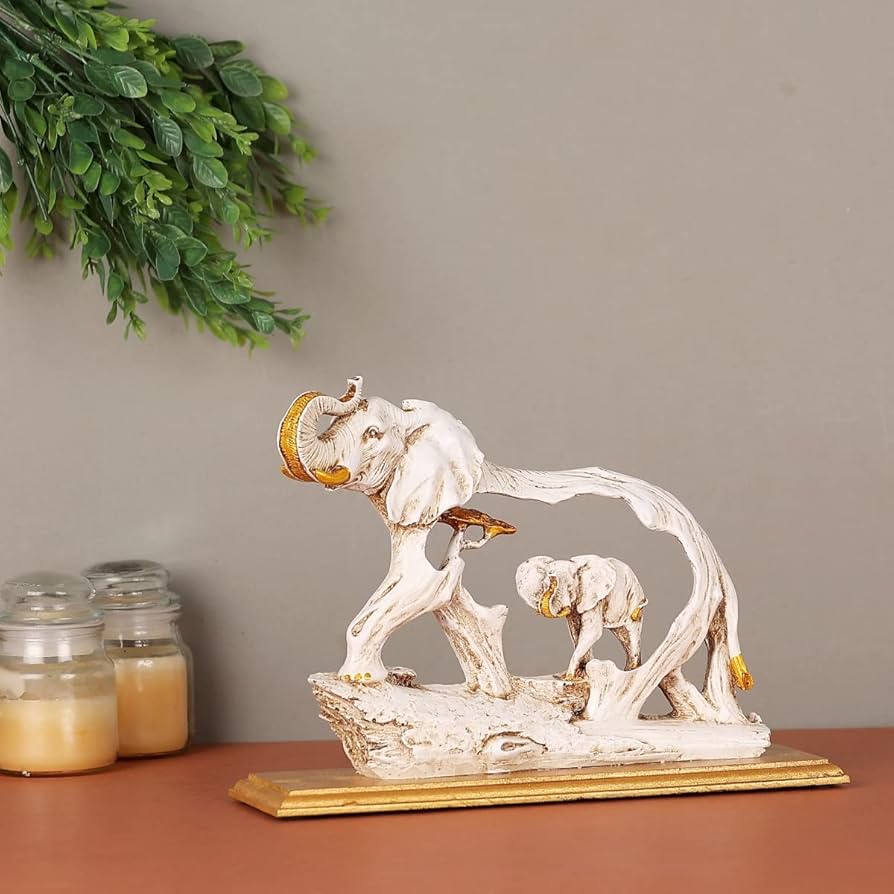 Majestic Motherhood Elephant with Baby