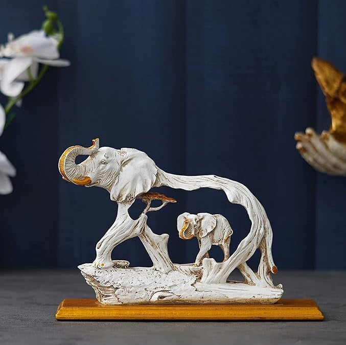 Majestic Motherhood Elephant with Baby