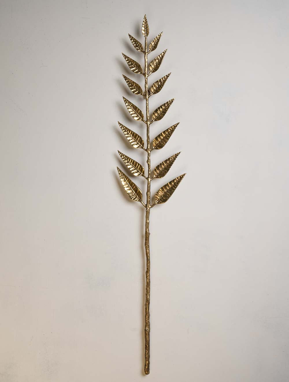 Exclusive Brass Wall Accent - Leaves & Branch (Large)