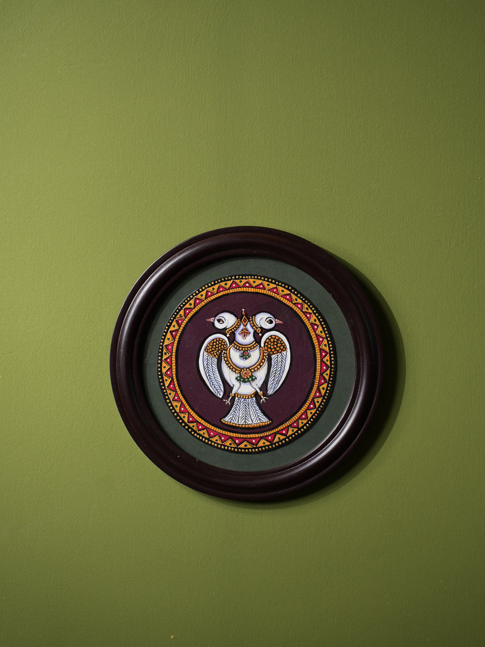 Exclusive Ganjifa Art Painting - Gandaberunda, Medium