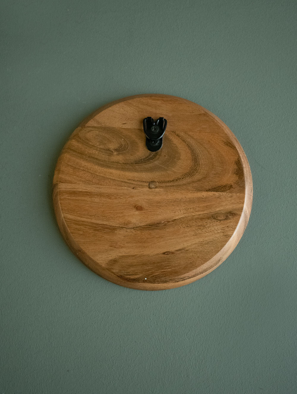 Exclusive Gond Art Wooden Wall Plate / Table Curio - Cream Deer