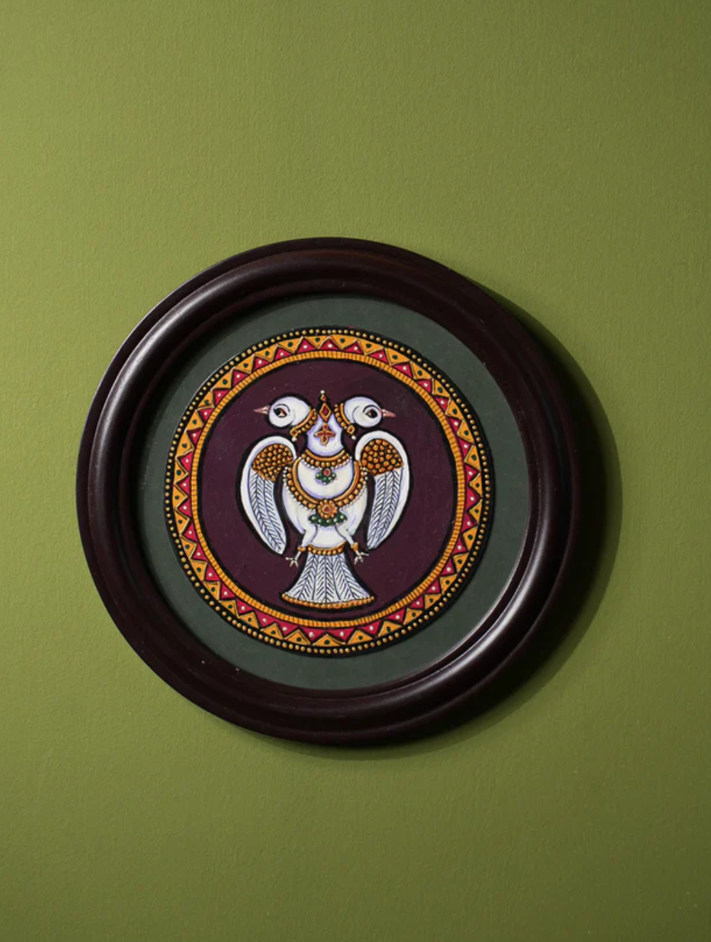 Exclusive Ganjifa Art Painting - Gandaberunda, Medium