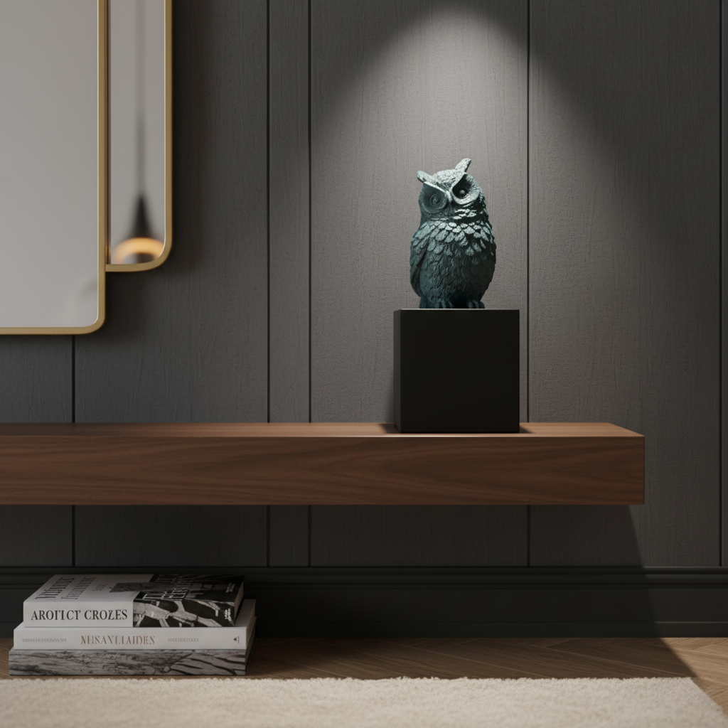 Wise Owl Guardian of Good Fortune - Symbol of Fortune & Protection for Indian Homes