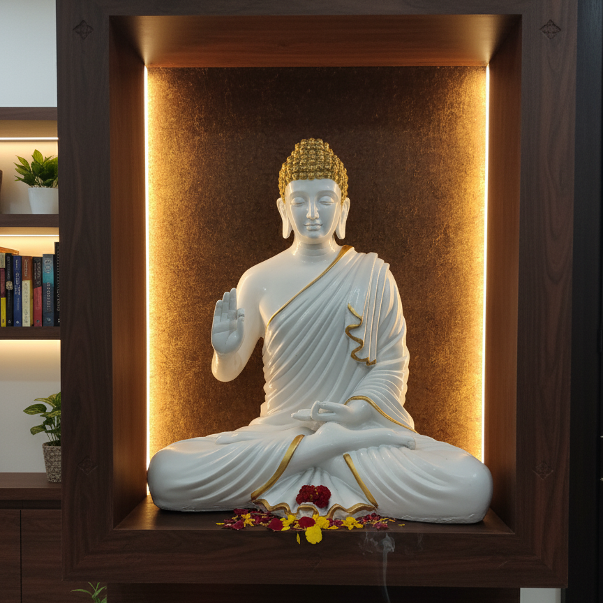 Tranquil Big Buddha - 2.5 Feet ( Approx)