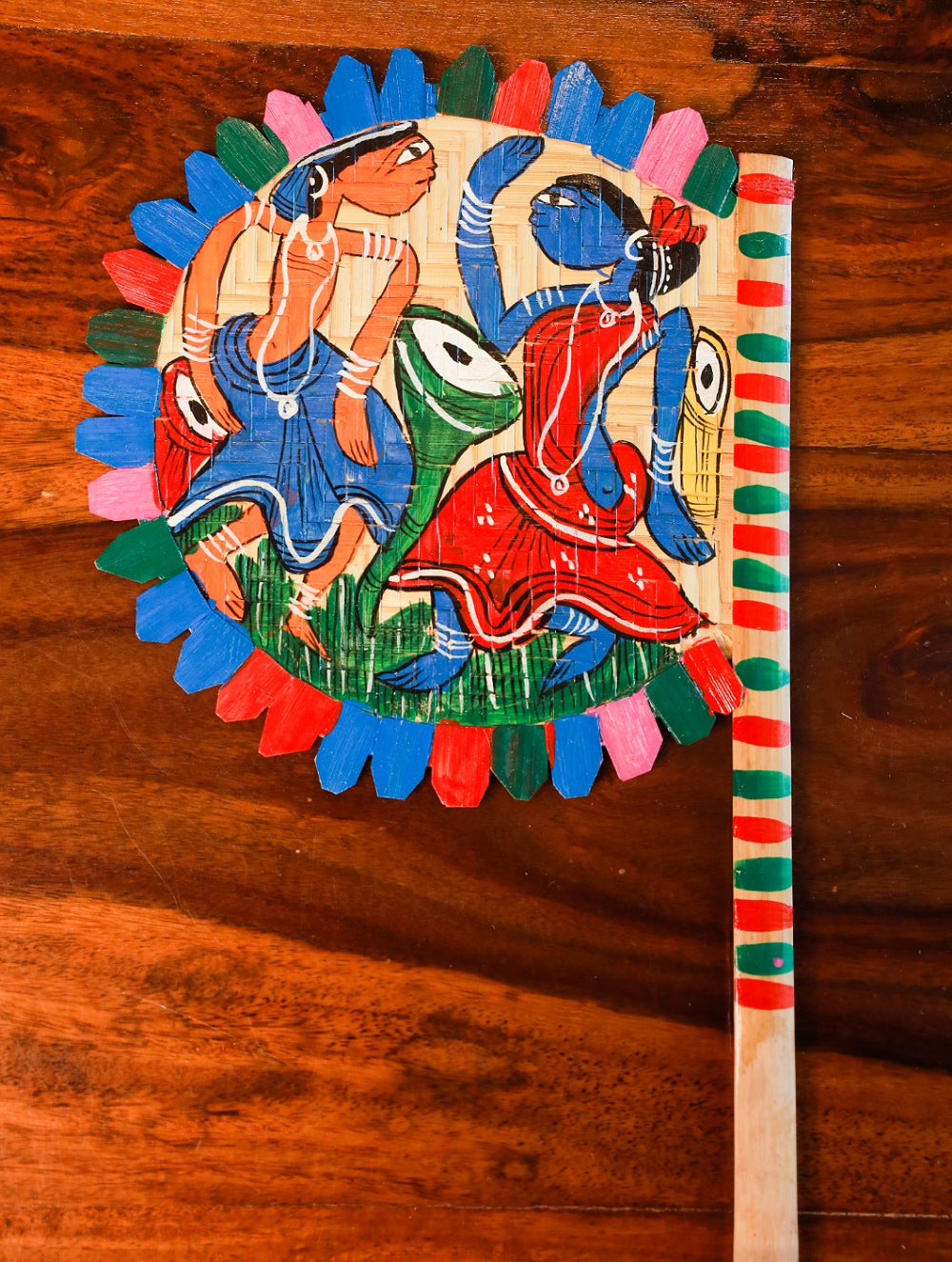Hand Painted Fan - Musicians (Set of 2)