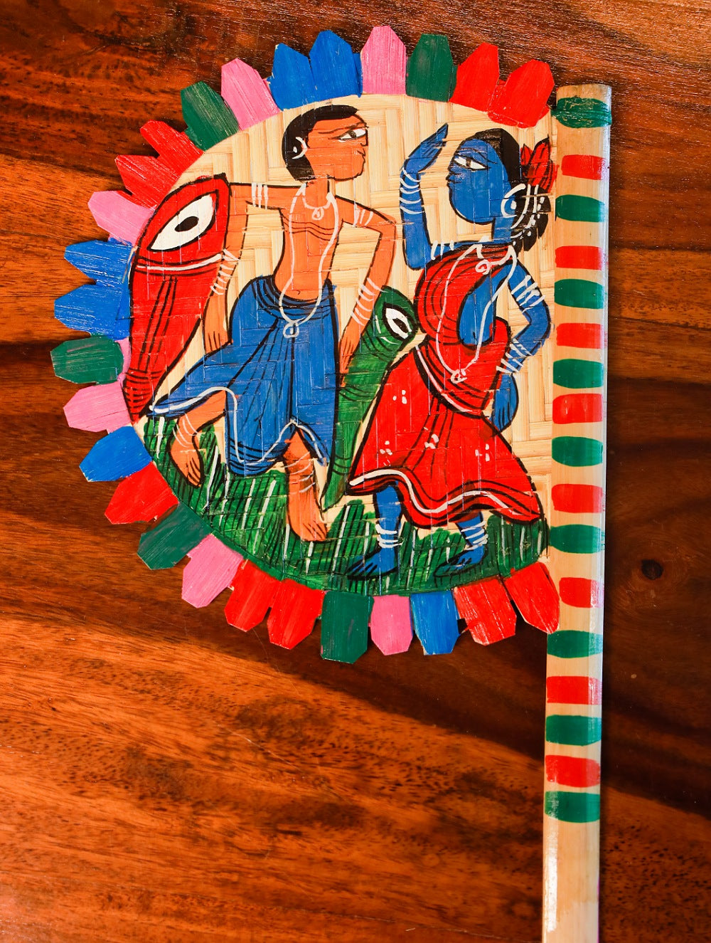 Hand Painted Fan - Musicians (Set of 2)