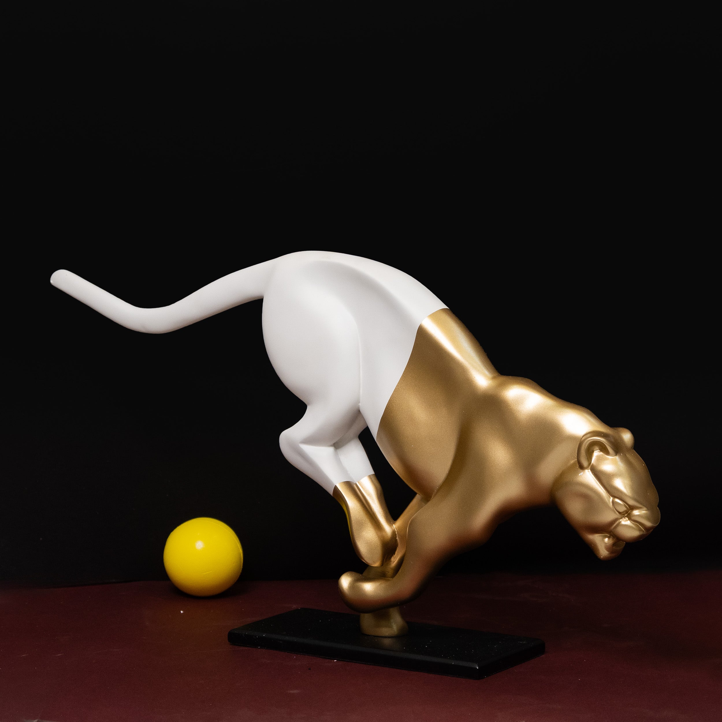 Panther Power in Golden Glory -Predator Poise