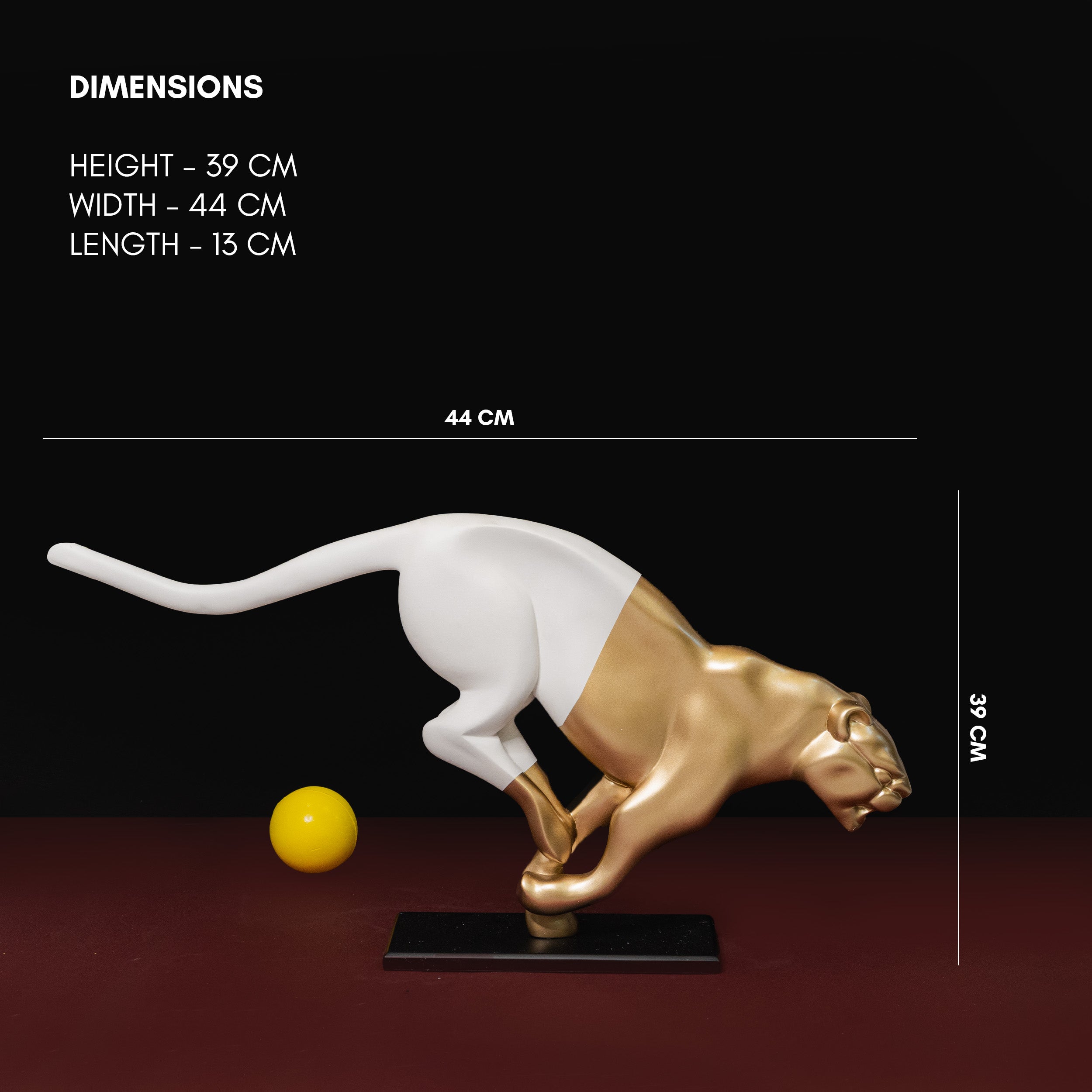 Panther Power in Golden Glory -Predator Poise