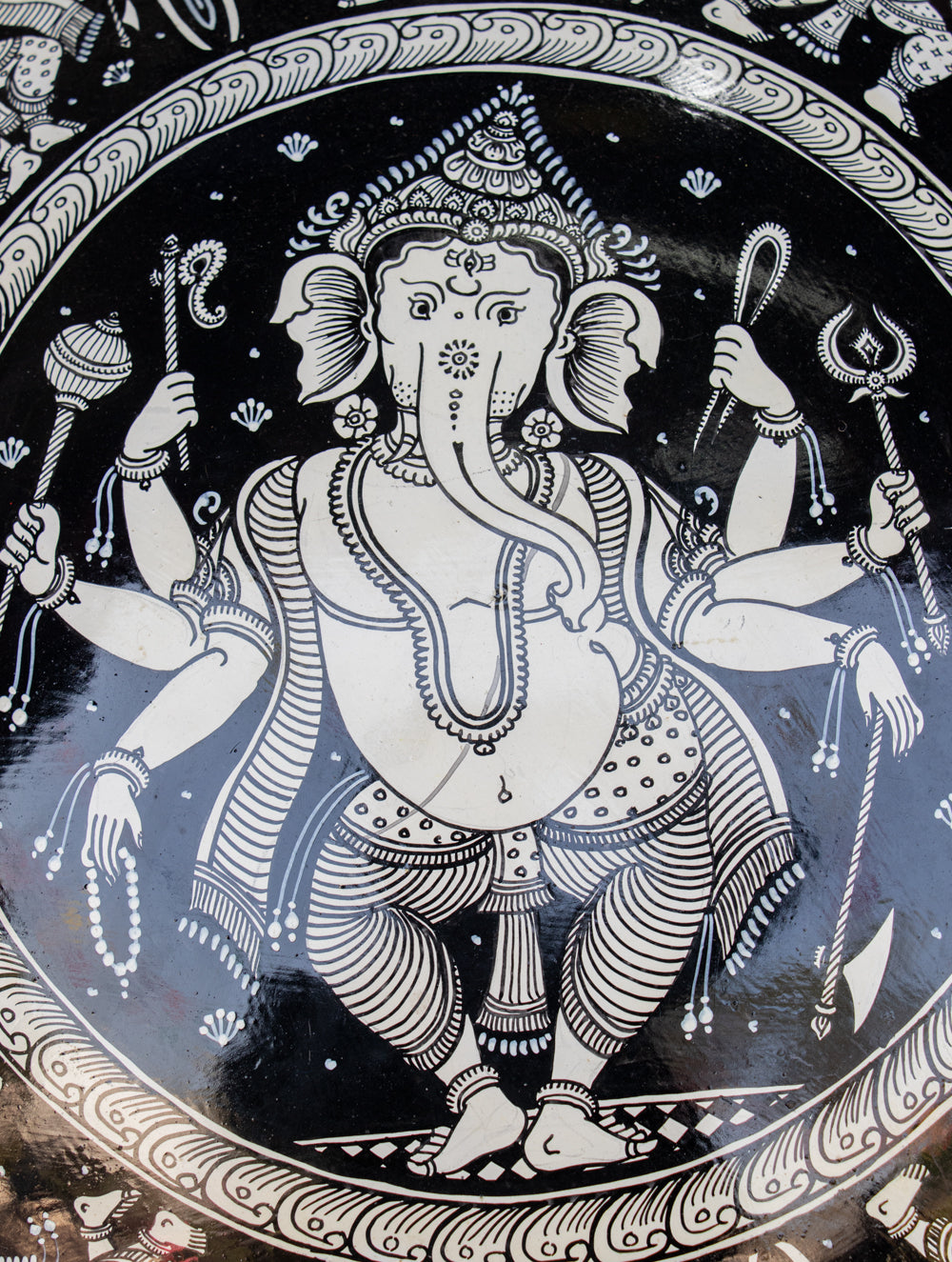 Pattachitra Art Wall Plaque - Ganesha