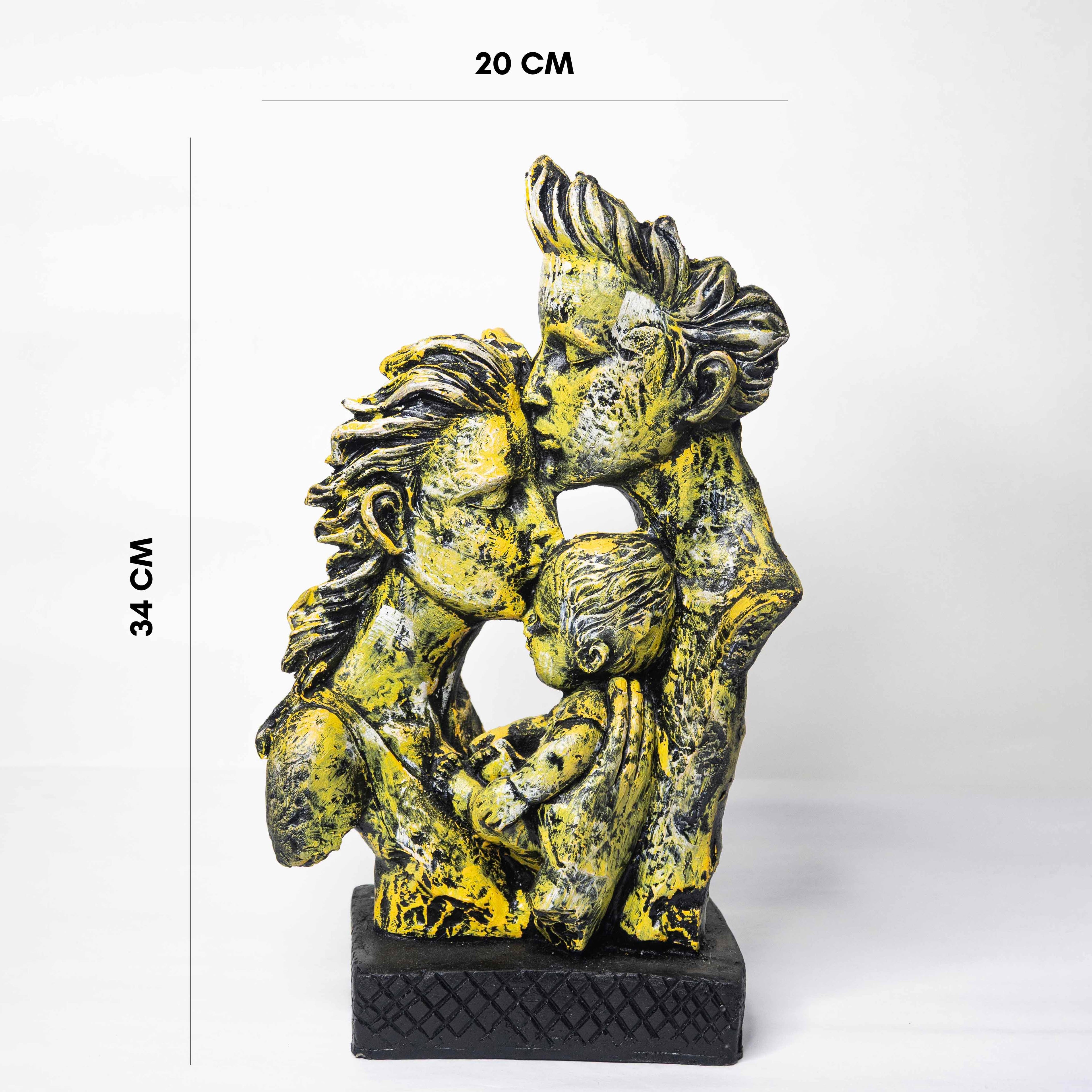 Trio of Love – Family of Three Sculpture