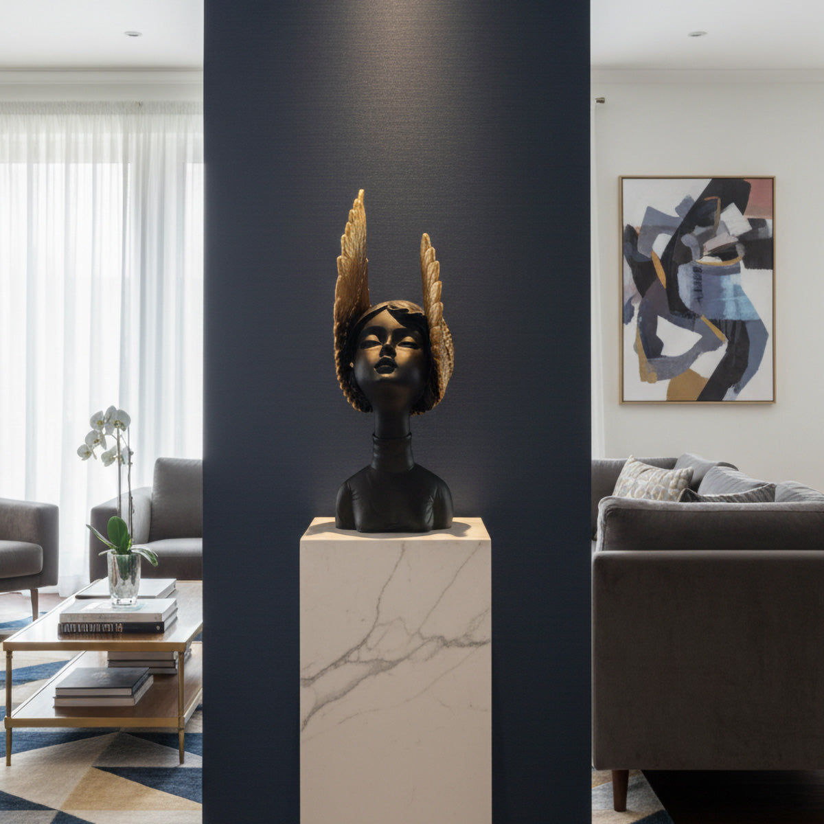 Winged Lady Showpiece Statue