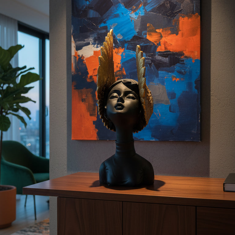 Winged Lady Showpiece Statue