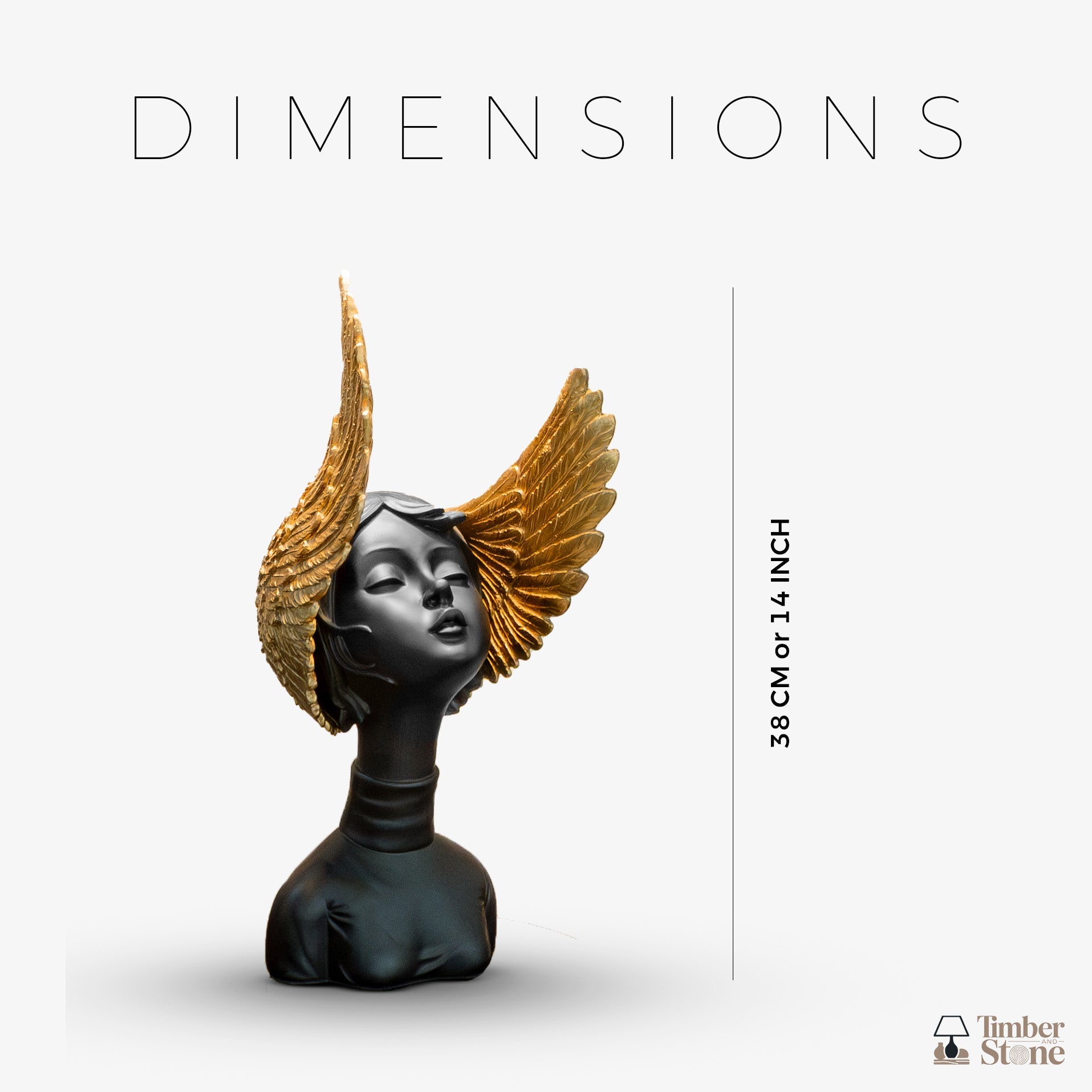 Winged Lady Showpiece Statue