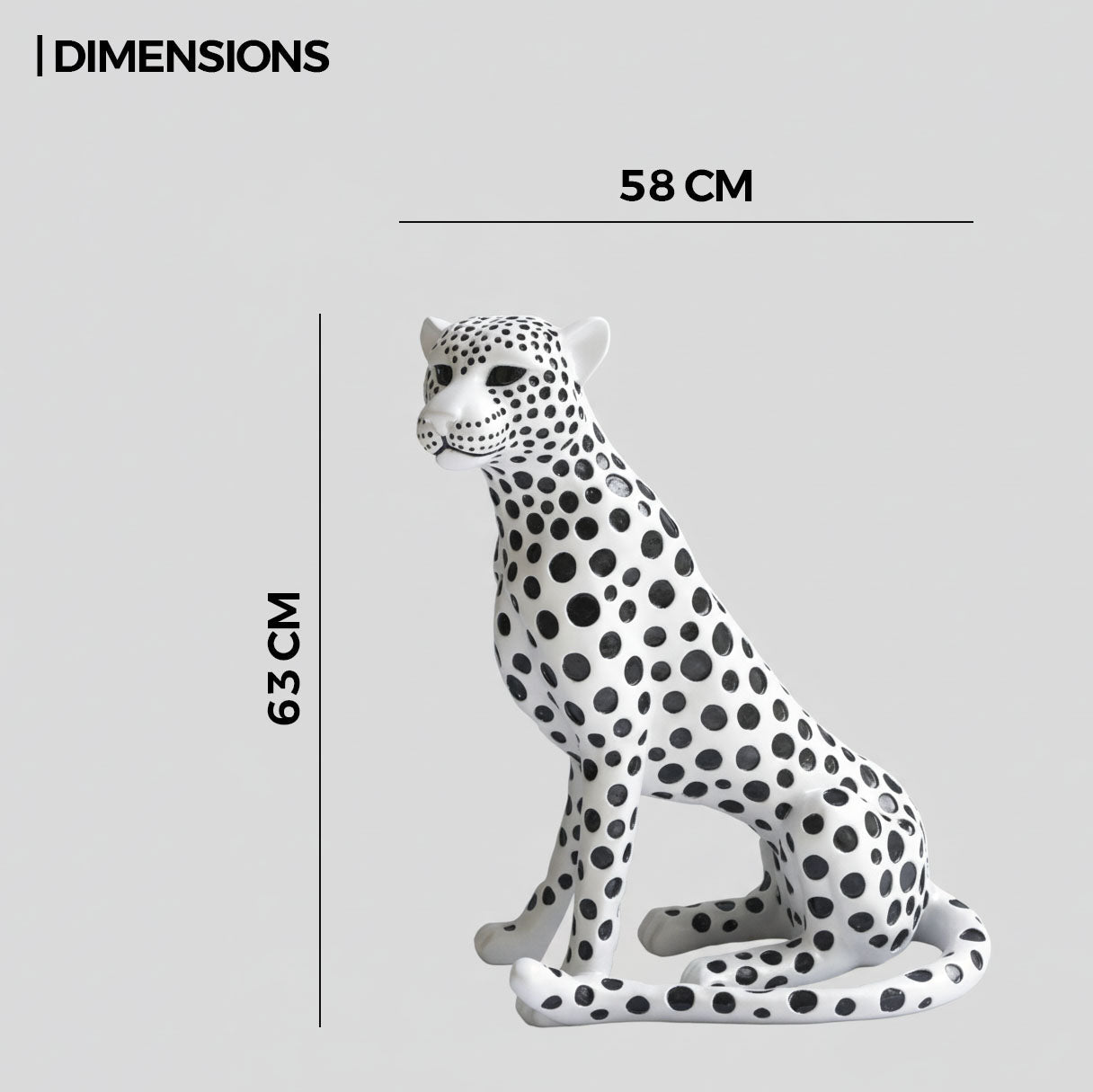 Eternal Cheetah – Symbol of Timeless Strength - 2 Feet Tall