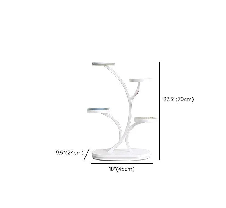 Elegant Round Metal Plant Display